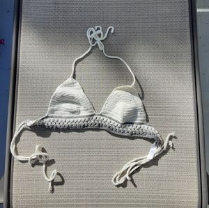 Crocheted bakini top